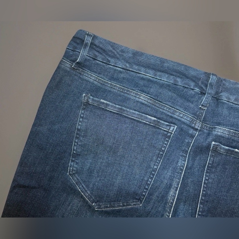 NWT Express Jeans Womens Blue 70s Flare Mid Rise Stretch Denim XL Short 38x31 - Picture 5 of 13